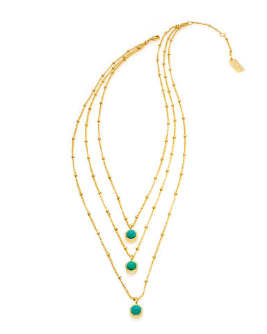 melanie auld multi turquoise stand necklace