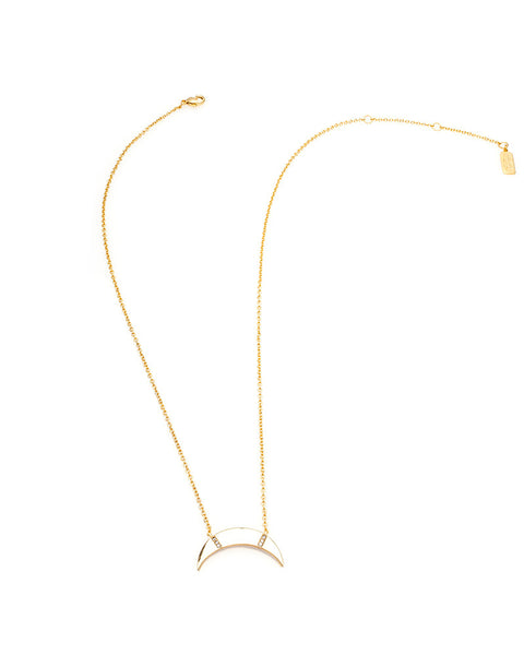 melanie auld slice gold necklace