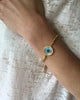 Meridian Avenue | Gold Round Evil Eye Bracelet