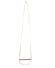 Meridian Avenue | Gold Bar Chain Loop Necklace
