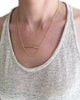 Meridian Avenue | Gold Bar Chain Loop Necklace