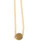 Meridian Avenue | Mini Round Disk Gold Bracelet