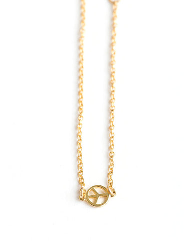 Meridian Avenue Mini Peace Sign Bracelet 
