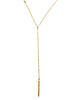 Meridian Avenue | Double Gold Bar Lariat Necklace