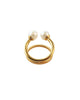 Double Pearl Pave Ring Top