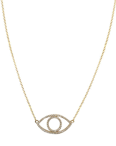 Pave Evil Eye Necklace Meridian Avenue