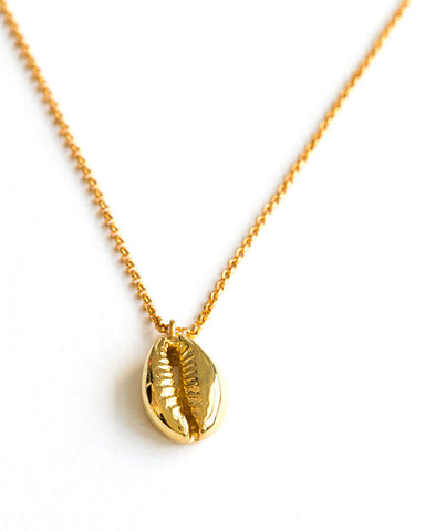 Meridian Avenue Gold Cowrie Shell Necklace