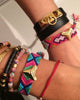 Meridian Avenue | Purple Friendship Bracelet with Charm