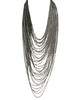 Meridian Avenue | Long Layered Silver Chain Necklace