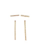 Meridian Avenue |  Double Pave Bar Earrings