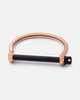 Miansai Jewelry | Rose Gold Screwcuff with Noir Bar