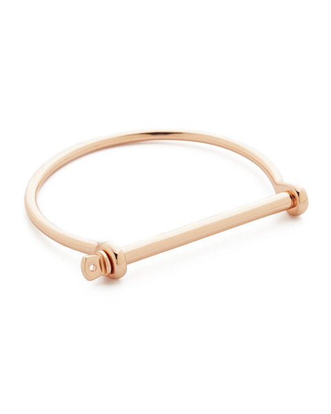 Classic Screw Cuff Bracelet, Rose Gold