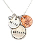 personalized new mom necklace with charms