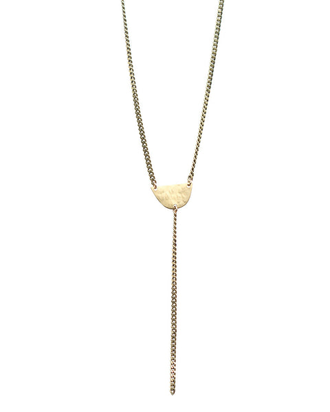 One Oak Jewelry Camille Brass Necklace