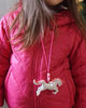 Pink Unicorn Necklace Childrens