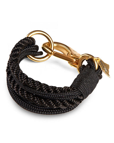 ropes all black portland rope bracelet