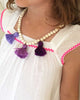Boho Beads Triple Beaded Tassel Necklace On 