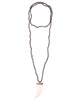 Gold & Gray | Pyrite Silver Bone Horn Necklace