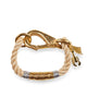 The ROPES | 5th Anniversary Natural Twist Gold Silver Lobster Charm Bracelet