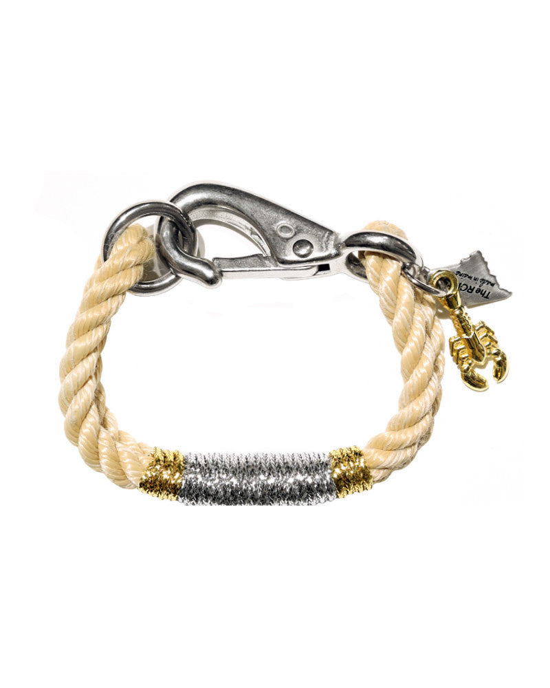The ROPES neutral lobster charm bracelet