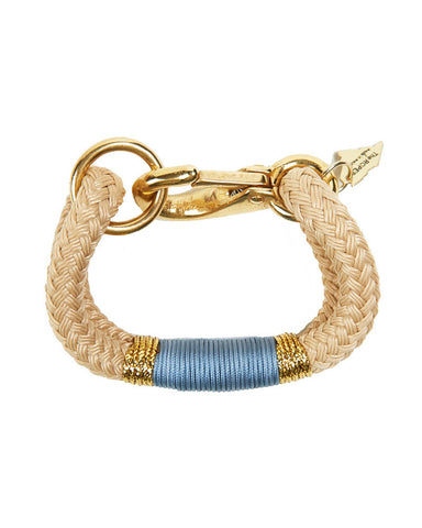 The Ropes Maine Cream and Baby Blue Bracelet