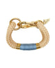 The ROPES | Natural Rope Metallic Gold & Grey Bracelet