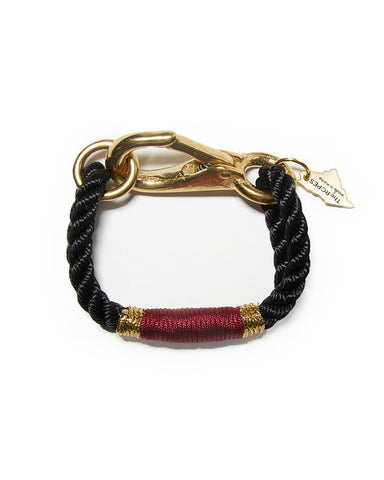 wine and black bracelet ropes maine