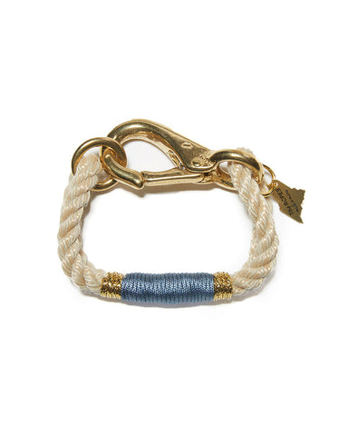 natural and baby blue maine bracelets