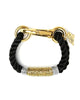 The Ropes Maine Camden Rope Black and Gold Bracelet