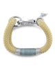 The ROPES | Natural Kennebunkport with Grey and Silver Bracelet