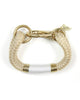 The ROPES | Natural Kennebunkport with White and Gold Bracelet