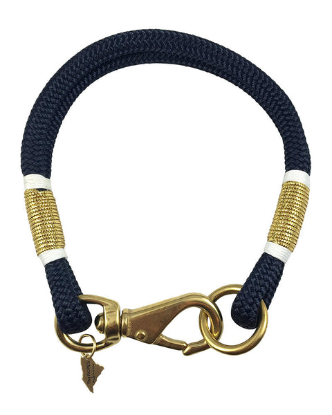 navy yacht ropes of maine necklace