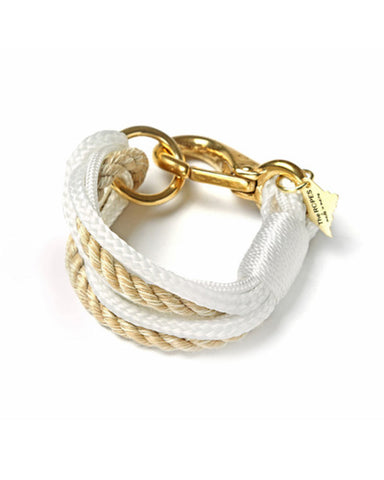 Ropes Maine Bracelet White and Natural