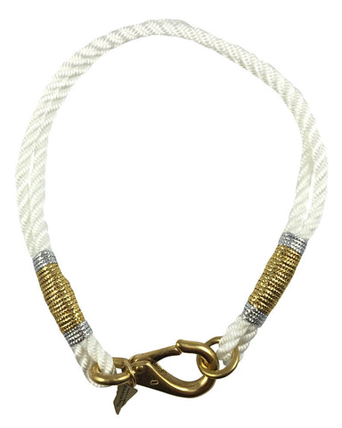 ropes maine necklace white