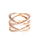 Criss Crose Pave Rose Gold Ring Sophie from Gina Cueto