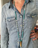 Jaimie Nicole | Turquoise and Mother of Pearl Horn Necklace