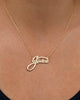Personalized Scripty Name Plate Necklace