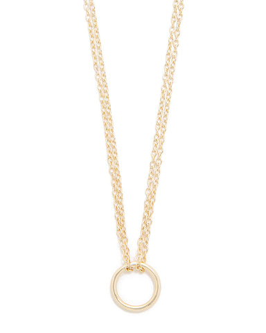 shashi gold circle necklace