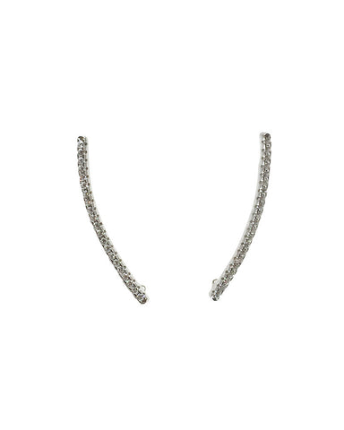 silver bar ear climbers pave