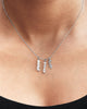 Personalized Mini Vertical Name Plate Necklace