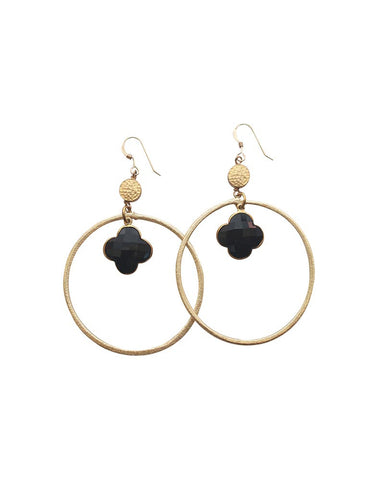 Sirissima Grover Dangle Hoop Earrings 