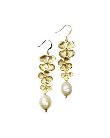 Sirissima Garland Freshwater Pearl Earrings 