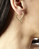 MAU Handcrafted Six Point Earring Close Up