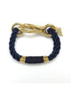 The ROPES | Camden Gold & Navy Bracelet