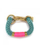 teal pink gold womens bracelet designer the ropes jewelry 