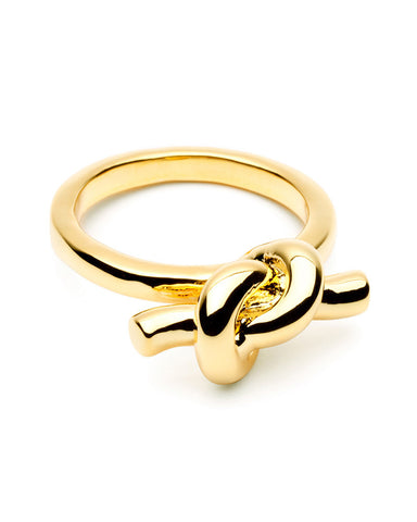 Gold tie the knot ring amber sceats
