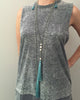 Zacasha |  Pastel Teal Rosario Pearl Tassel Necklace Set