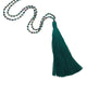 Zacasha | Teal Iridescent Tassel Necklace